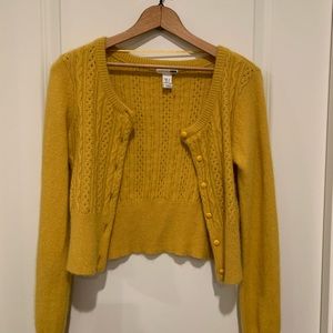 Soft h&m mustard yellow cardigan